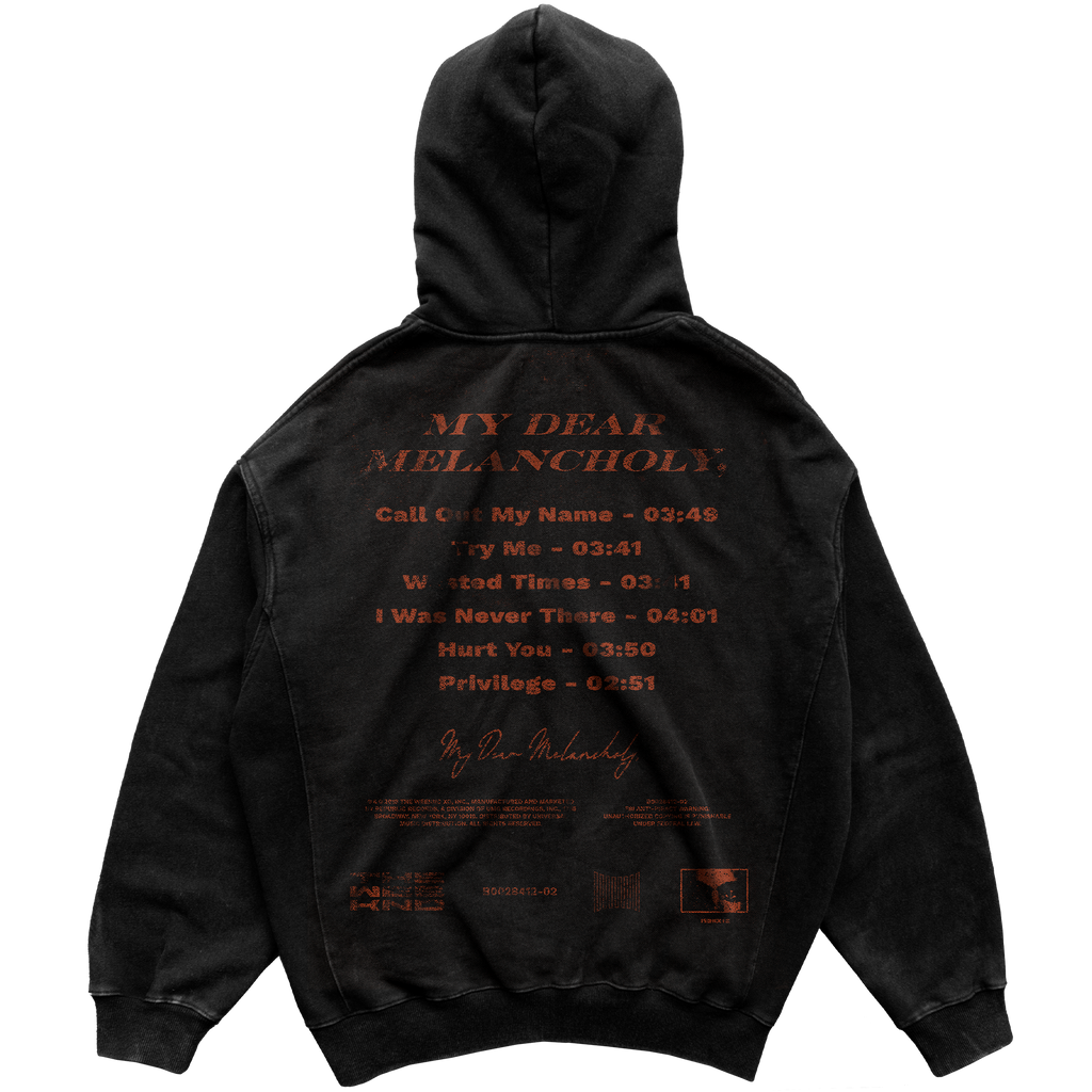 MY DEAR MELANCHOLY ZIP HOODIE