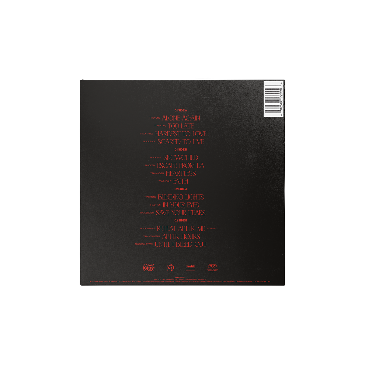 AFTER HOURS 2LP