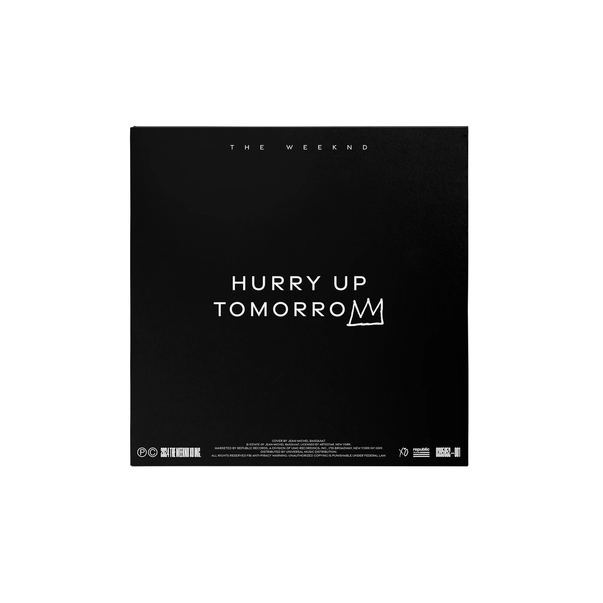The Weeknd x Basquiat 'Hurry Up Tomorrow' Collector's Edition Vinyl