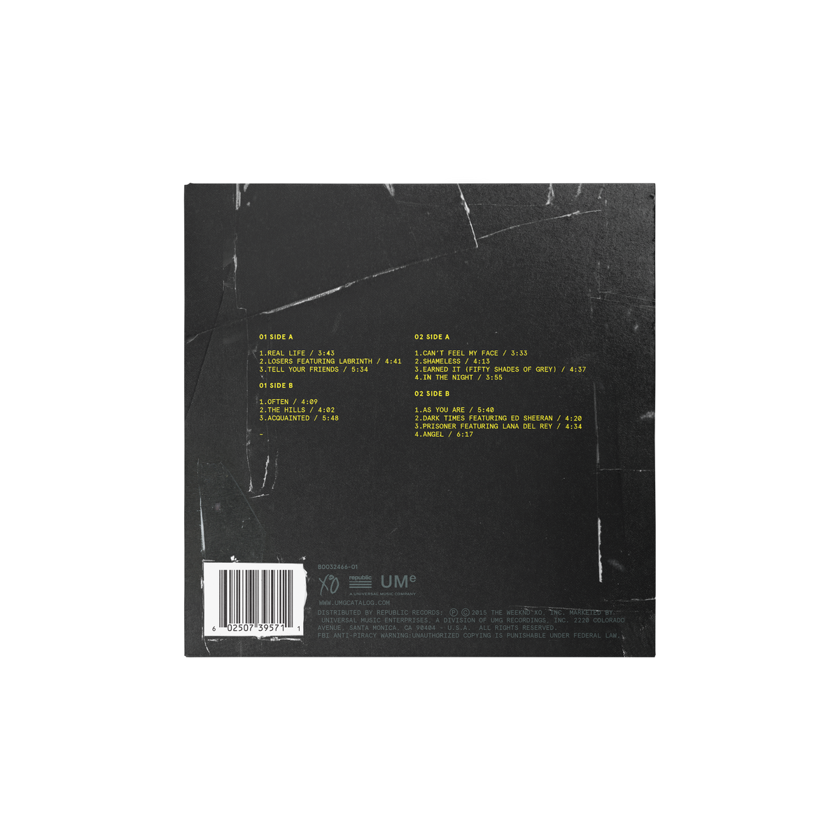 BEAUTY BEHIND THE MADNESS 2LP