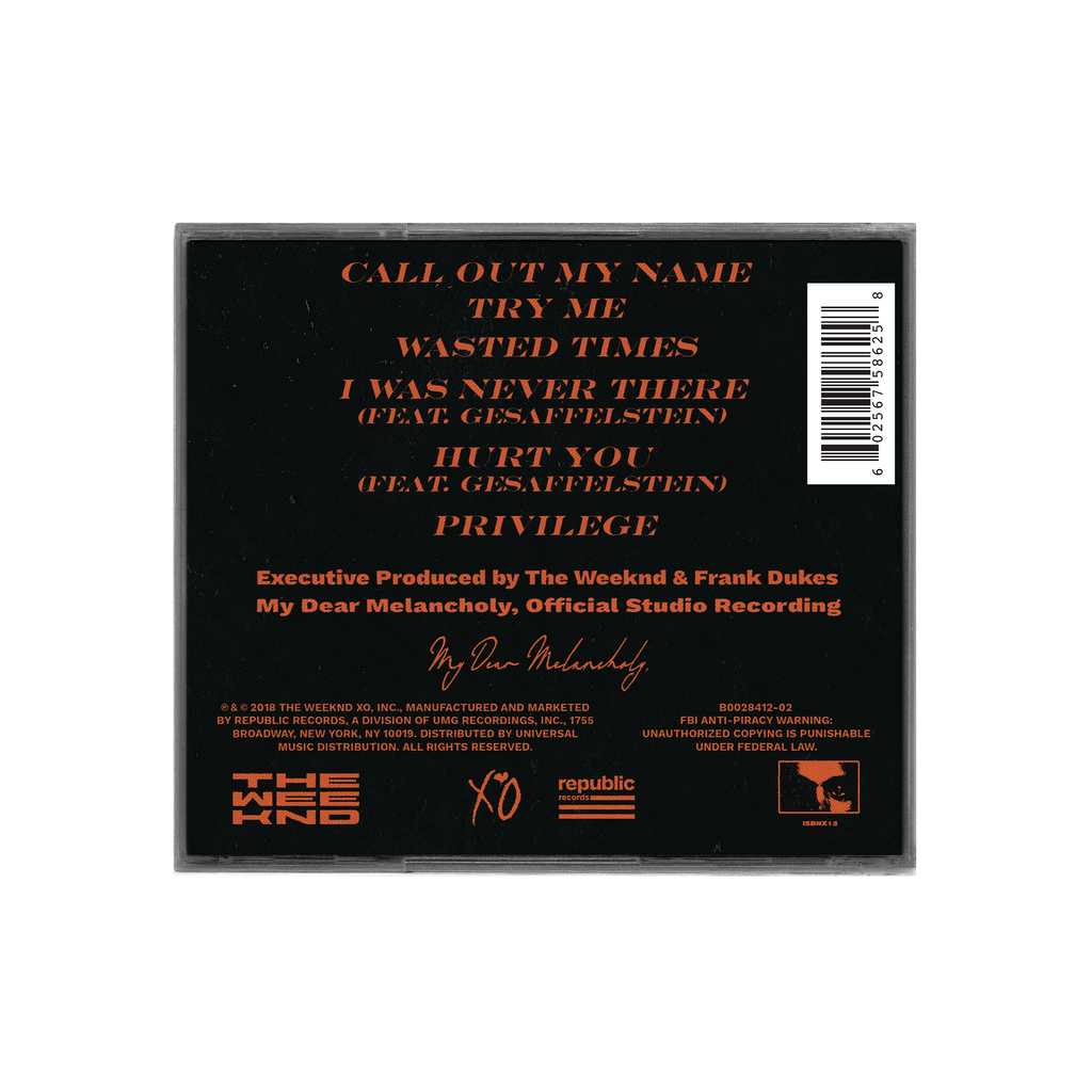 MY DEAR MELANCHOLY, CD